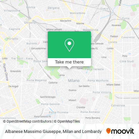Albanese Massimo Giuseppe map