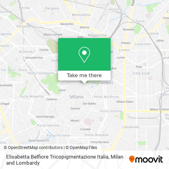 Elisabetta Belfiore Tricopigmentazione Italia map