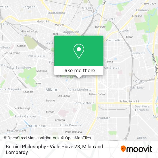 Bernini Philosophy - Viale Piave 28 map