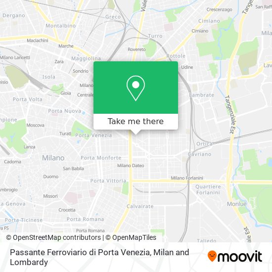 Passante Ferroviario di Porta Venezia map