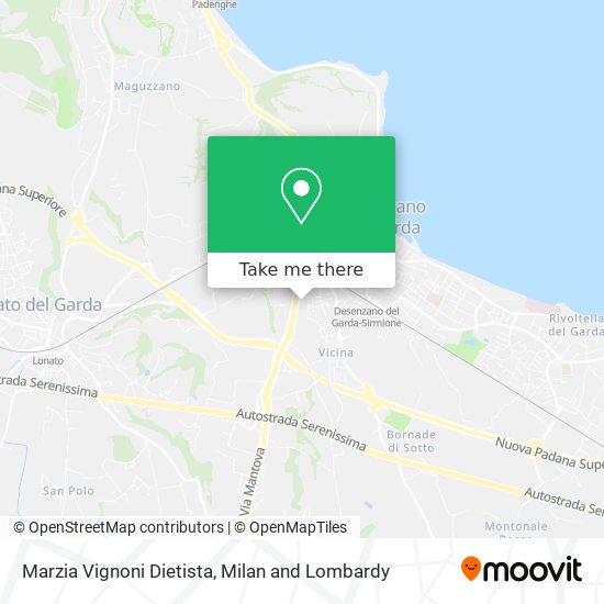 Marzia Vignoni Dietista map