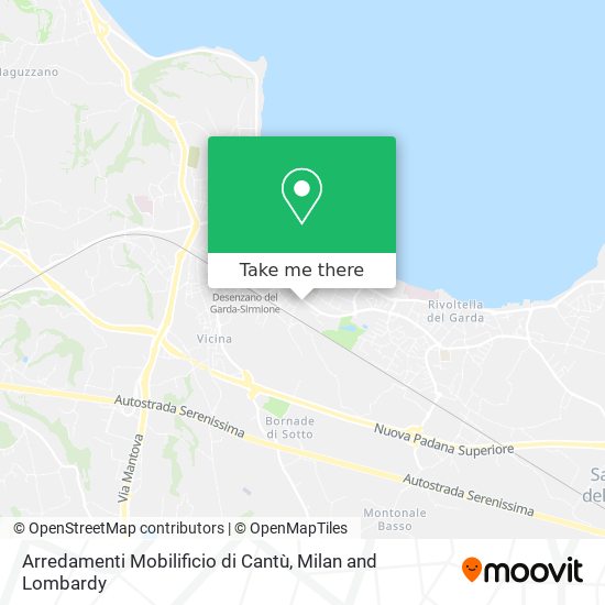 Arredamenti Mobilificio di Cantù map