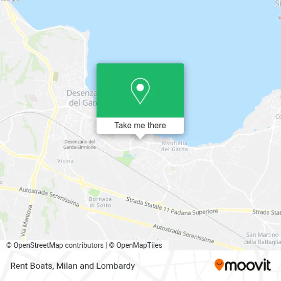 Rent Boats map