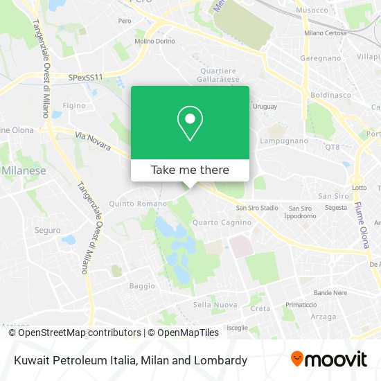 Kuwait Petroleum Italia map