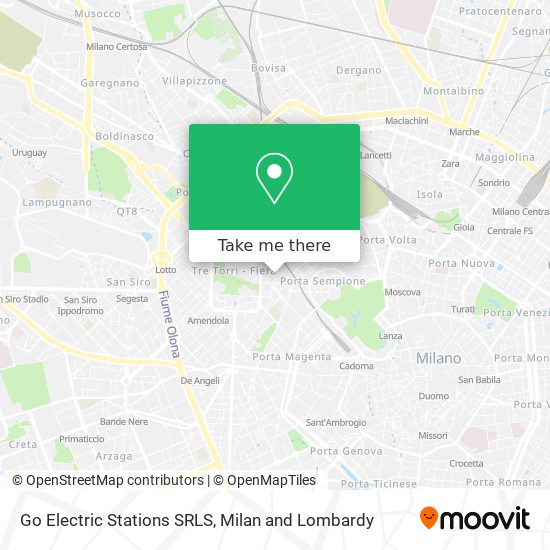 Go Electric Stations SRLS map
