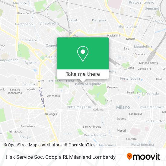 Hsk Service Soc. Coop a Rl map