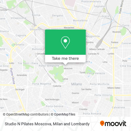 Studio N Pilates Moscova map