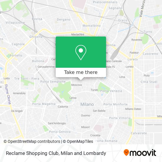 Reclame Shopping Club map
