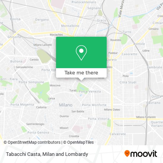 Tabacchi Casta map