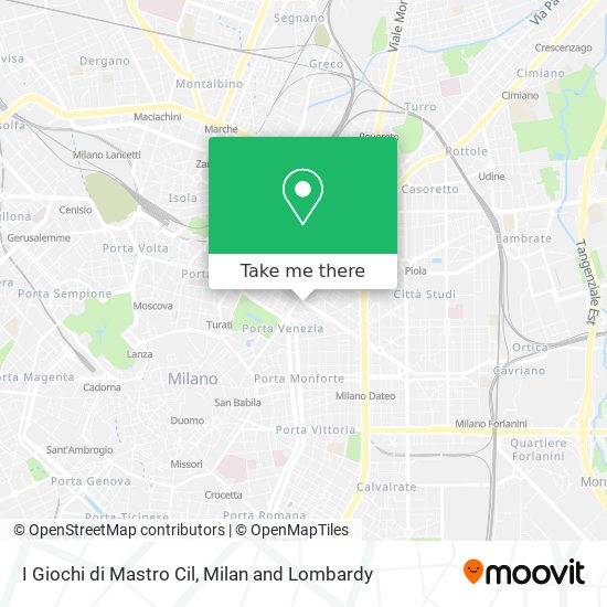 I Giochi di Mastro Cil map