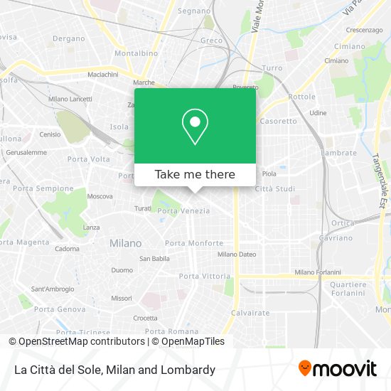 La Città del Sole map