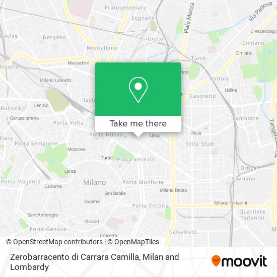Zerobarracento di Carrara Camilla map