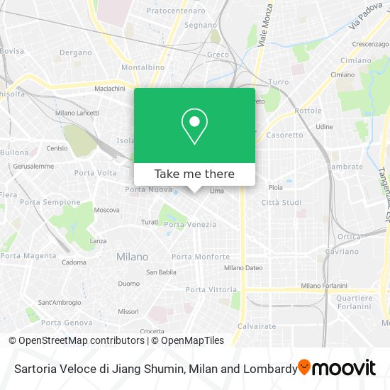 Sartoria Veloce di Jiang Shumin map