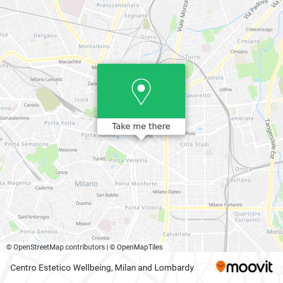 Centro Estetico Wellbeing map