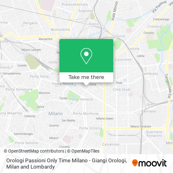 Orologi Passioni Only Time Milano - Giangi Orologi map