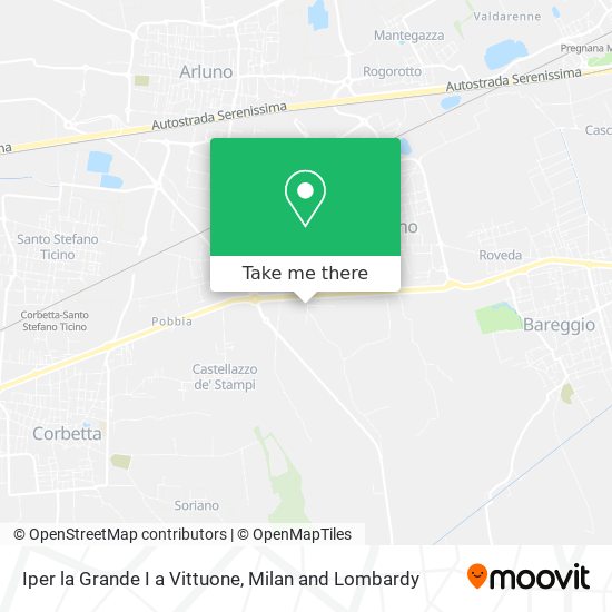 Iper la Grande I a Vittuone map