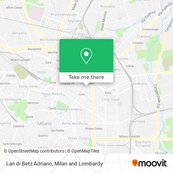Lan di Betz Adriano map