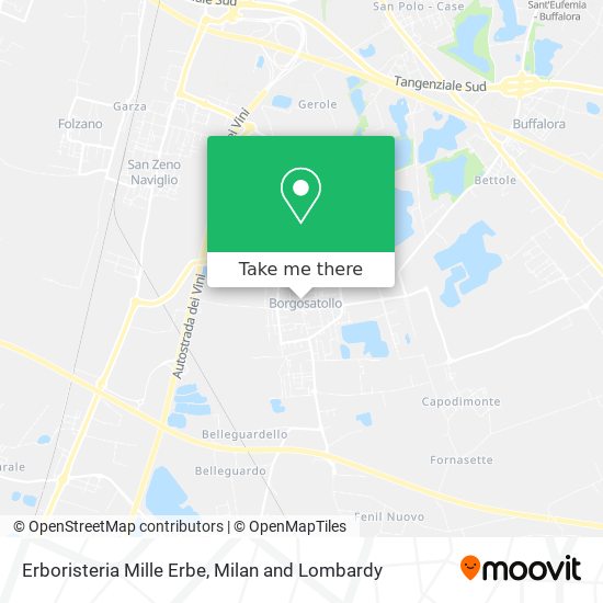 Erboristeria Mille Erbe map