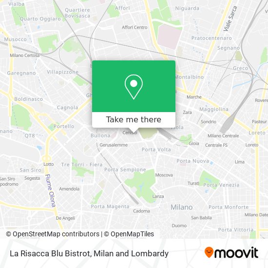 La Risacca Blu Bistrot map