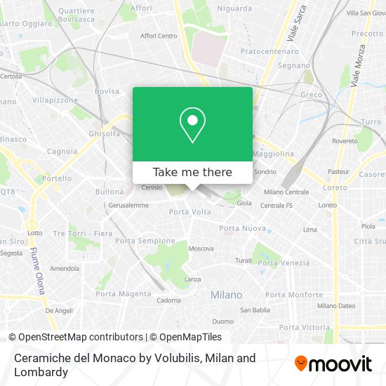 Ceramiche del Monaco by Volubilis map