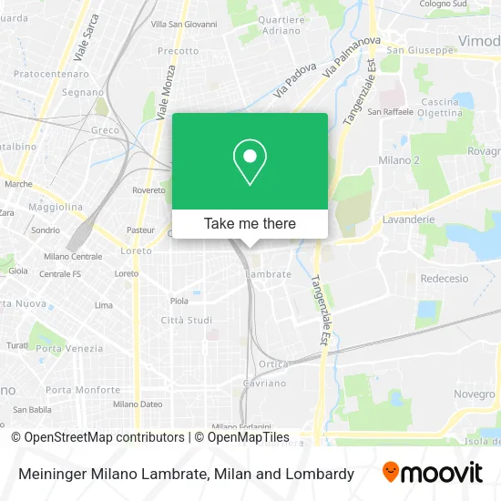 Meininger Milano Lambrate map