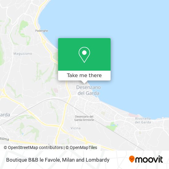 Boutique B&B le Favole map