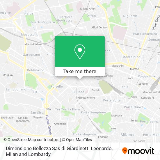 Dimensione Bellezza Sas di Giardinetti Leonardo map