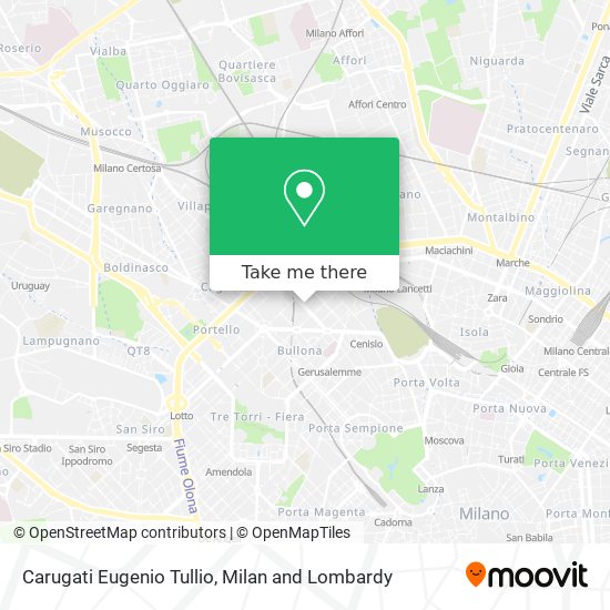 Carugati Eugenio Tullio map
