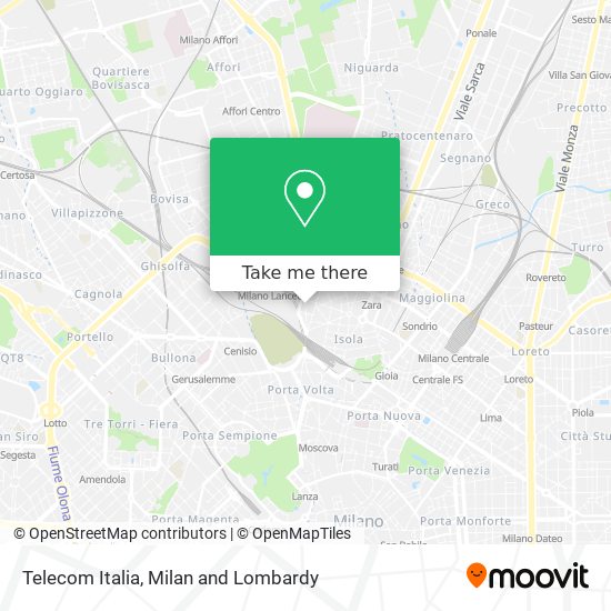 Telecom Italia map