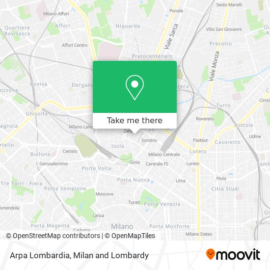 Arpa Lombardia map