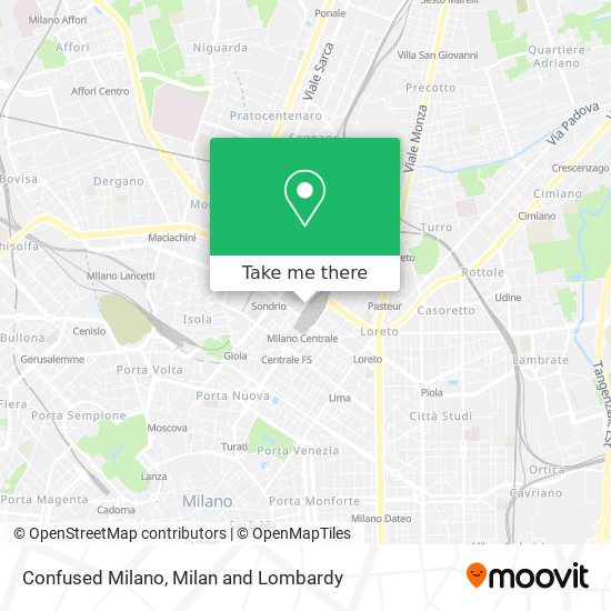 Confused Milano map