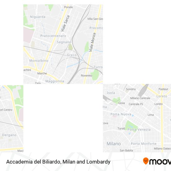 Accademia del Biliardo map