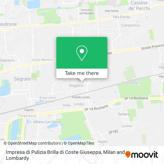 Impresa di Pulizia Brilla di Coste Giuseppa map