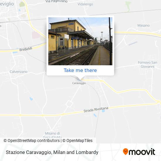 Stazione Caravaggio map