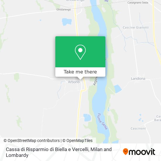 Cassa di Risparmio di Biella e Vercelli map