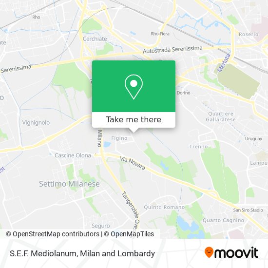 S.E.F. Mediolanum map