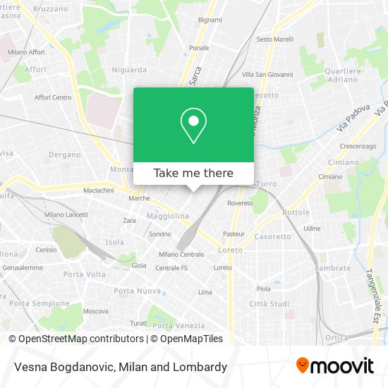 Vesna Bogdanovic map