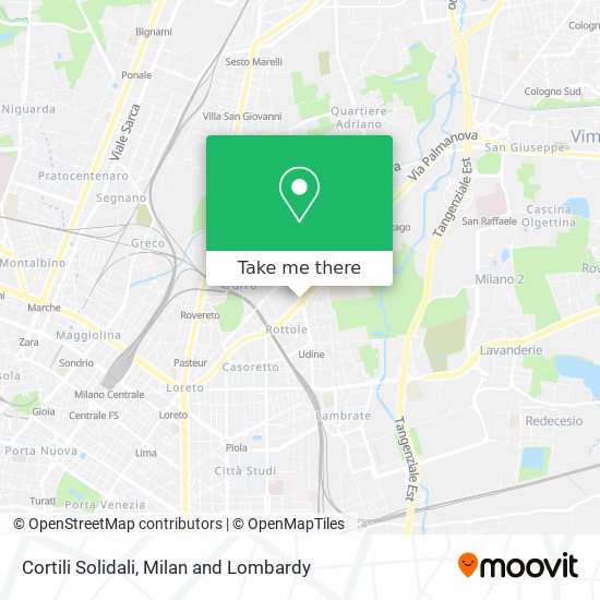 Cortili Solidali map