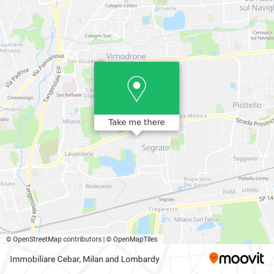 Immobiliare Cebar map