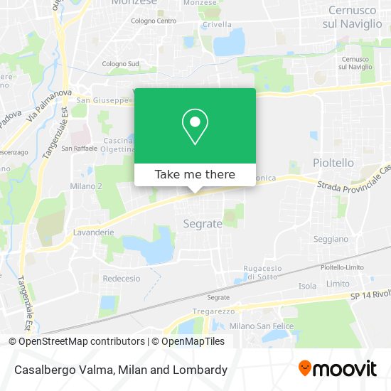 Casalbergo Valma map
