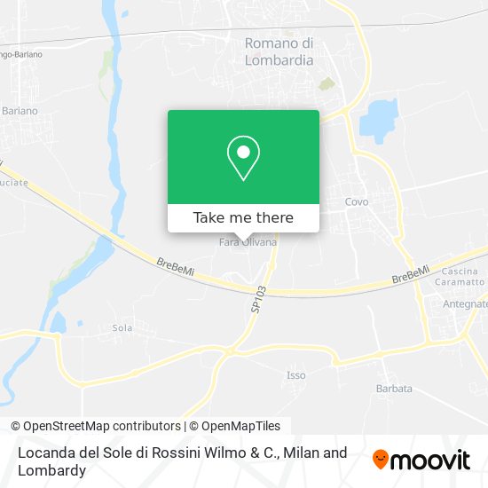 Locanda del Sole di Rossini Wilmo & C. map