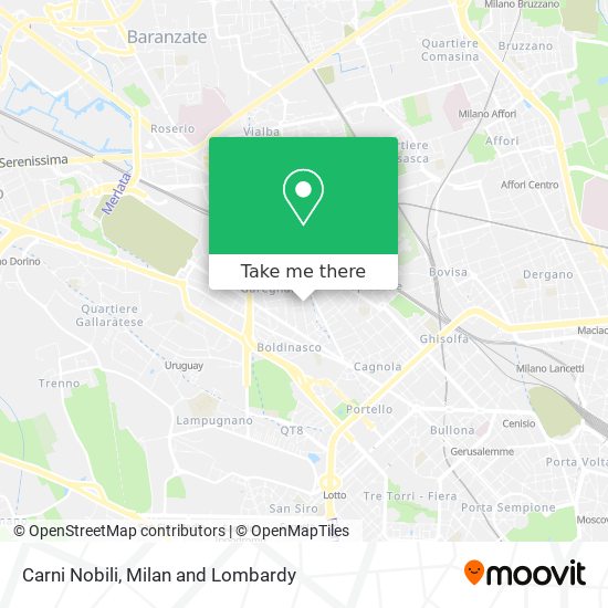 Carni Nobili map