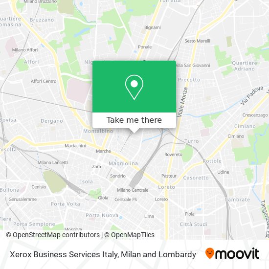 Xerox Business Services Italy map