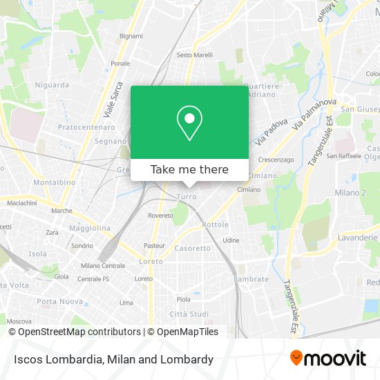 Iscos Lombardia map