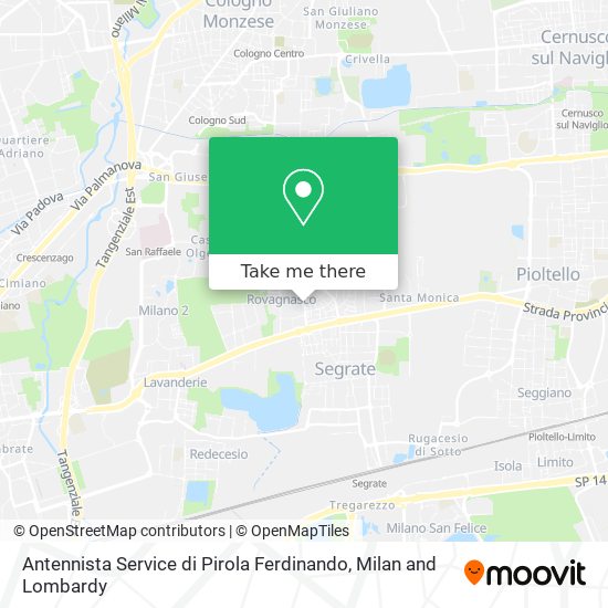 Antennista Service di Pirola Ferdinando map
