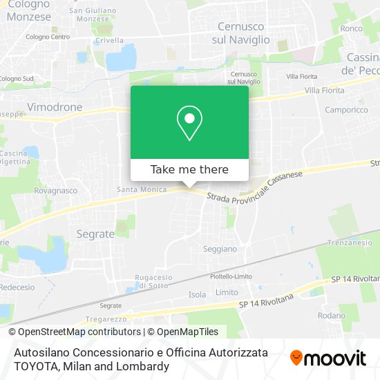Autosilano Concessionario e Officina Autorizzata TOYOTA map