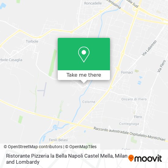 Ristorante Pizzeria la Bella Napoli Castel Mella map