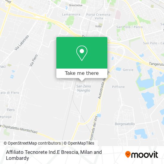 Affiliato Tecnorete Ind.E Brescia map