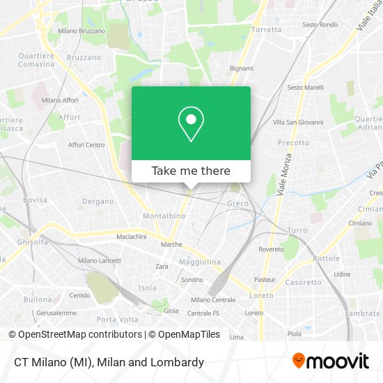 CT Milano (MI) map