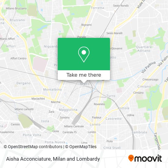 Aisha Acconciature map